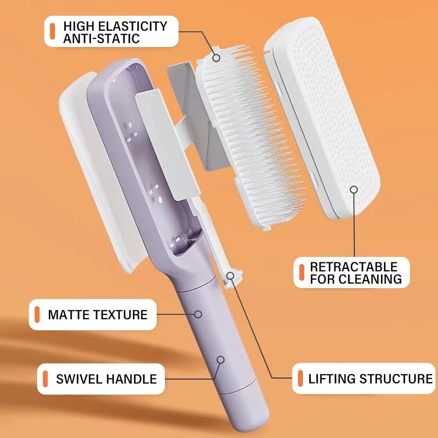 GlideLift Hairbrush